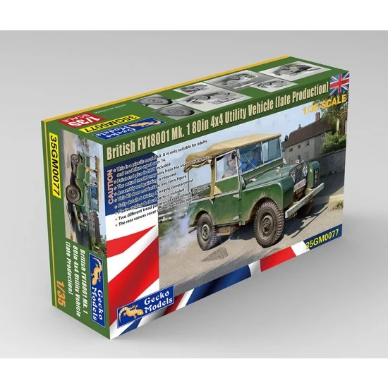 Gecko 35GM0077 1/35 British FV18001 Mk. 1 80in 4x4 Utility Vehicle, Late Production - Military Vehicles & Tanks