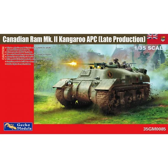 Gecko 35GM0085 1/35 Canadian Ram Mk. II Kangaroo APC (Late Production) - Military Vehicles & Tanks