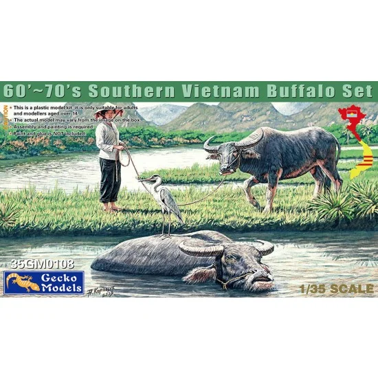 Gecko 35GM0108 1/35 60'-70's Vietnam Buffalo Set