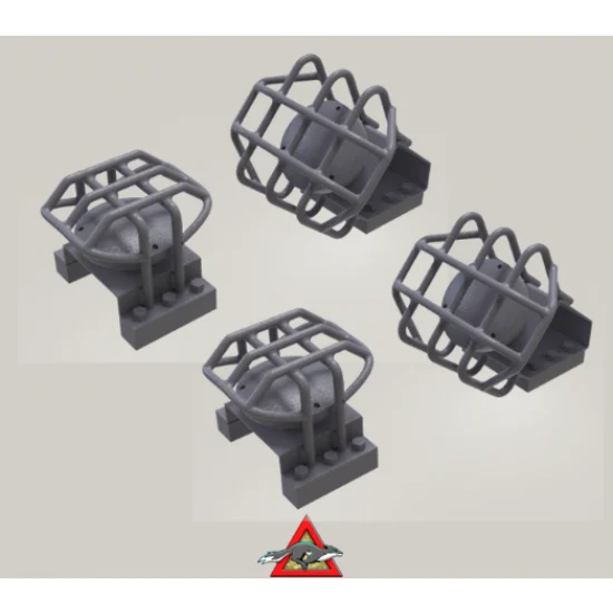 Grey Fox Concepts 160023 1/16 M113A1 Front and Rear Indicator Lights (x4 each) - Military Vehicles & Tanks