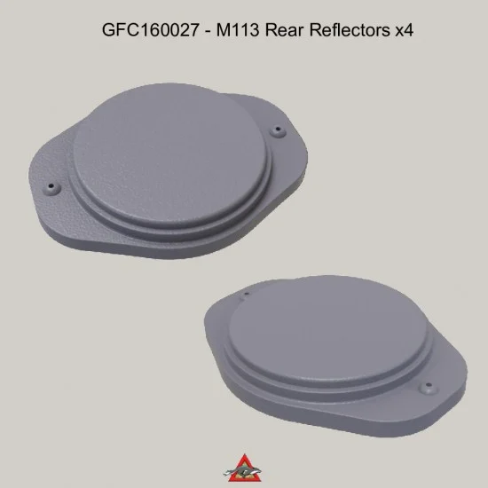 Grey Fox Concepts 160027 1/16 M113 Reflectors (4pcs) for Andys Hobby Headquarters AHHQ-009