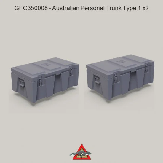 Grey Fox Concepts 350008 1/35 Modern Australian Personal Trunk Type 1 (2pcs) - Scenics & Diorama