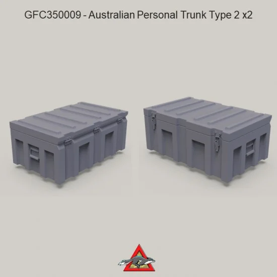 Grey Fox Concepts 350009 1/35 Modern Australian Personal Trunk Type 2 (2pcs) - Scenics & Diorama