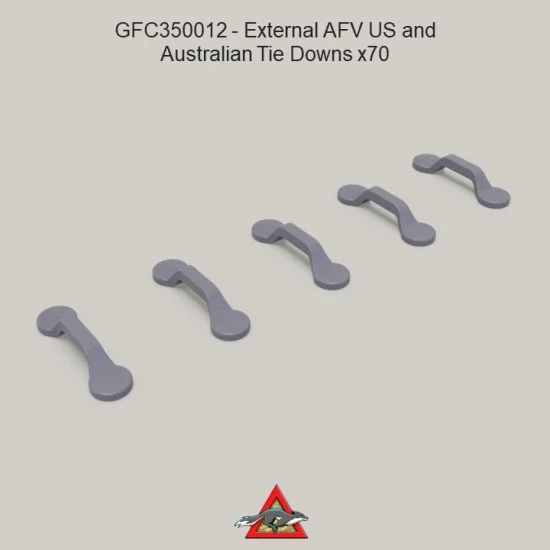 Grey Fox Concepts 350012 1/35 External AFV US and Australian Spot-Welded tie Downs (70pcs)