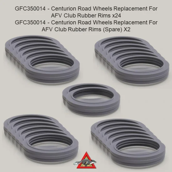 Grey Fox Concepts 350014 1/35 Centurion Road Wheels Replacement for AFV Club Rubber Rims - Military Vehicles & Tanks