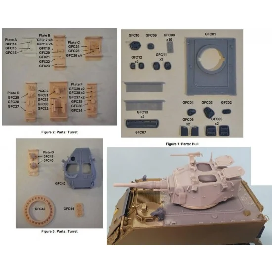 Grey Fox Concepts 350031 1/35 Australian Fire Support Vehicle M113A1 (FS) Conversion for AFV Club M113 kits - Military Vehicles & Tanks