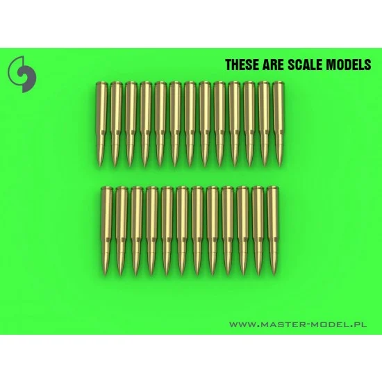 Master Models GM-16-004 1/16 M1919 Browning .30 Caliber (7.62mm) - Cartridges (25pcs)