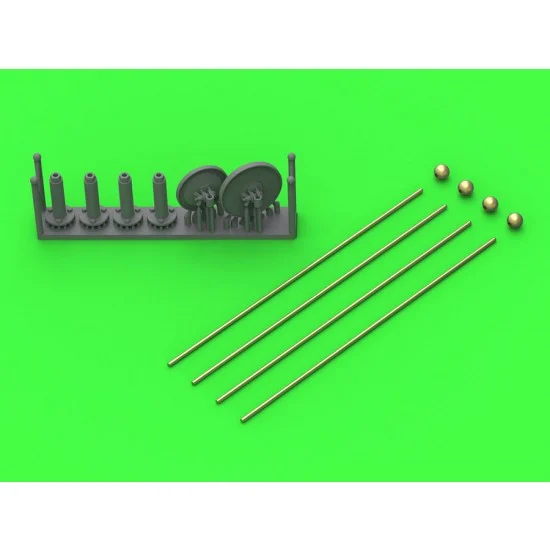 Master Models GM-16-006 1/16 Width Indicators for German Vehicles (4pcs, LONG) for Sd.Kfz. 234 e.g