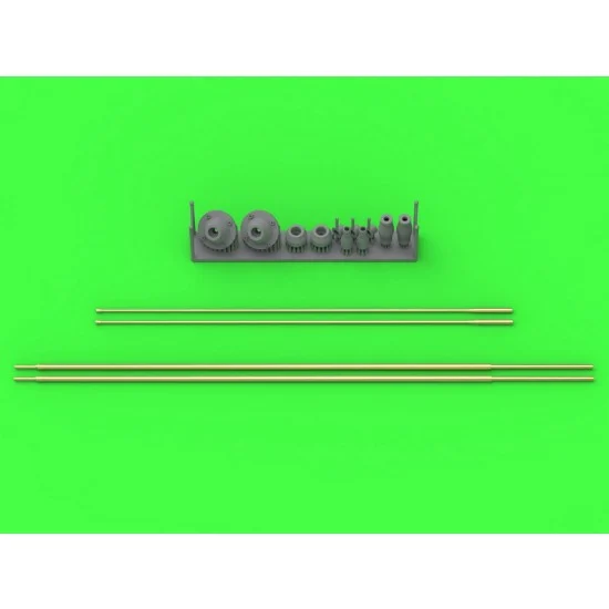 Master Models GM-16-007 1/16 Leopard 2 A7V Antenna Comrod VHF3088VM Straight Version (2pcs)
