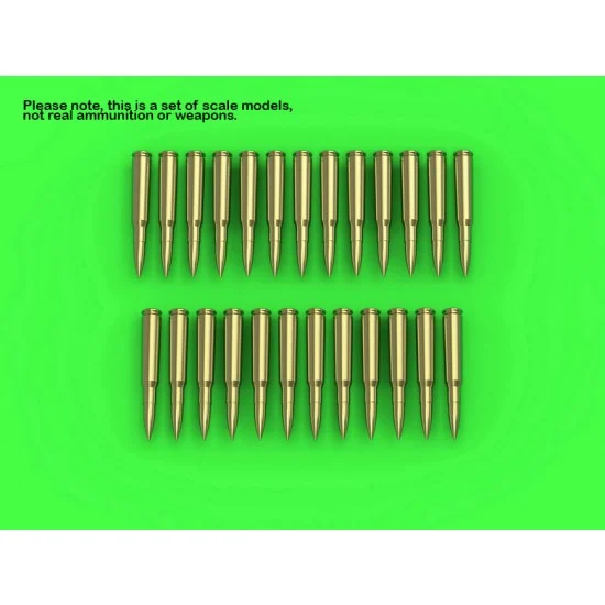 Master Models GM-35-021 1/35 Browning .50 Caliber (12.7mm) Cartridges (25pcs)