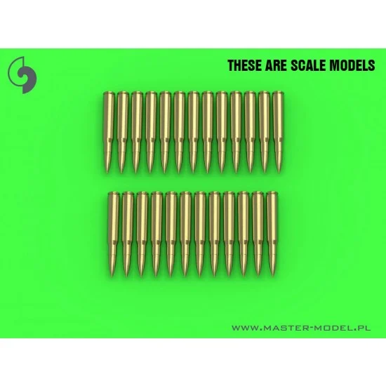 Master Models GM-35-023 1/35 M1919 Browning .30 Caliber (7.62mm) - Cartridges (25pcs)