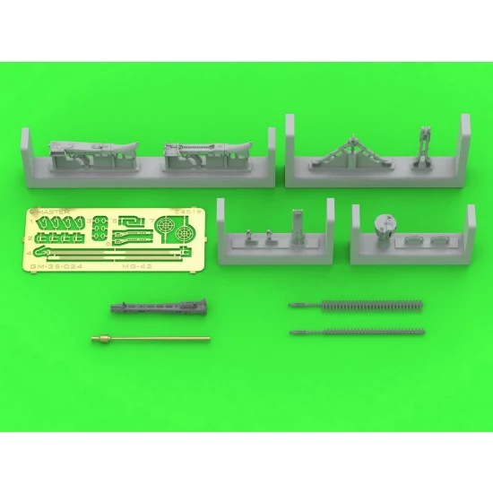 Master Models GM-35-024 1/35 German Machine Gun 7.92mm MG-42 (brass, resin and PE parts)