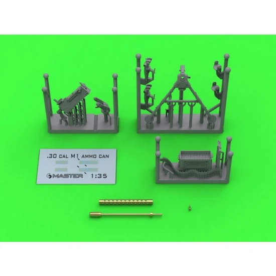 Master Models GM-35-088 1/35 Browning M1919A4 .30cal Machine Gun on M2 Tripod with M1 Ammo Can