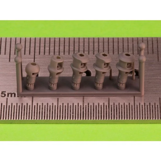 Master Models GM-72-039 1/72 Muzzle Brakes for 7.5cm PaK/KwK/StuK 40 (5 types)