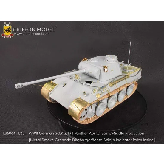 Griffon L35064 1/35 WWII SdKfz.171 Panther Ausf.D Early/Middle Detail Set - Military Vehicles & Tanks