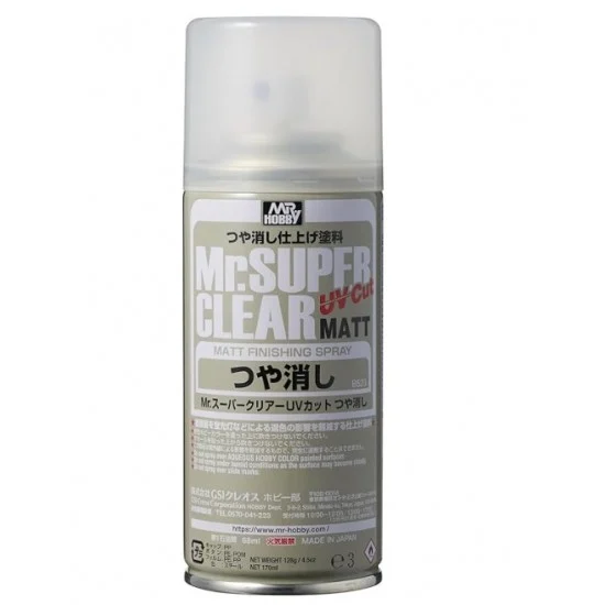 GSI Creos B523 Mr Super Clear UV Cut Spray (MATT) 170ml - Hobby & Model Paints