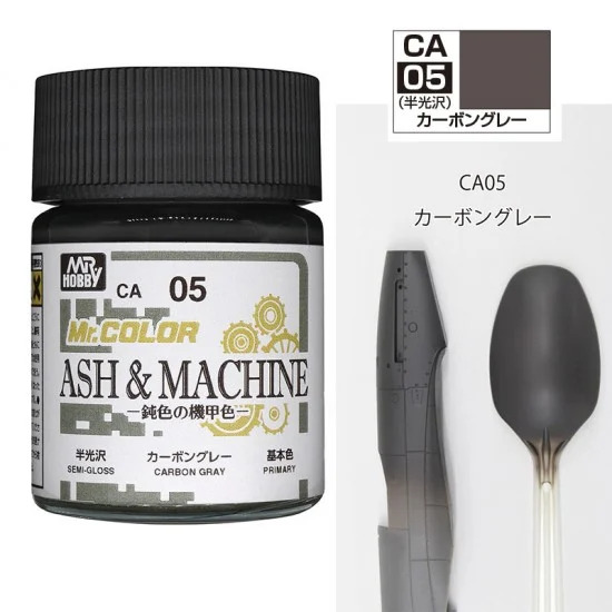 GSI Creos CA05 Ash & Machine Carbon Gray Semi-Gloss (18ml, solvent-based acrylic resin paint)