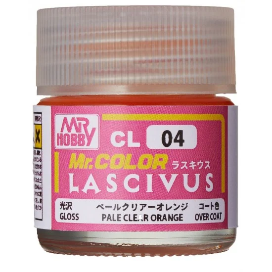 GSI Creos CL04 Mr Color Lascivus Clear Pigment Paint - Figure Skin #Pale Clear Orang (10ml)