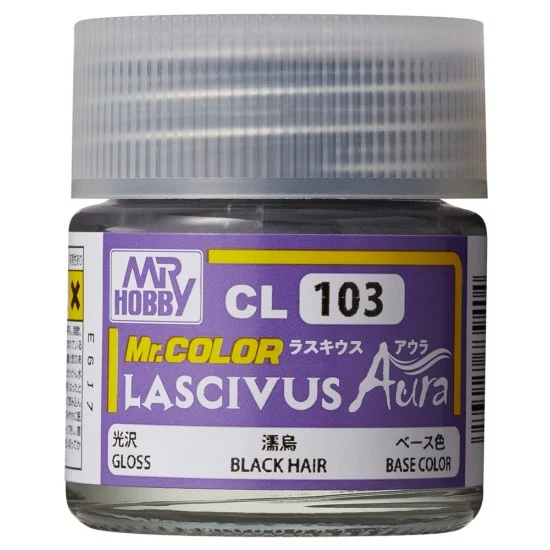 GSI Creos CL103 Mr Color Lascivus Paint for Anime Figures - Black Hair Base Colour (10ml)