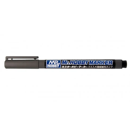 GSI Creos CM102 Mr. Hobby Marker - Oil-based Inking Ultra Fine Tip Type (Gray)
