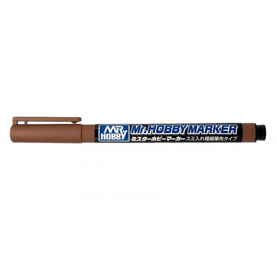 GSI Creos CM103 Mr. Hobby Marker - Oil-based Inking Ultra Fine Tip Type (Brown)