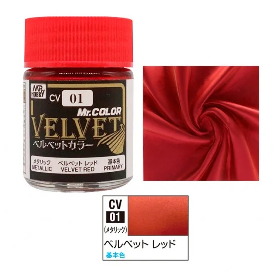 GSI Creos CV01 Mr. Color Solvent-based Acrylic Resin Paint - Velvet Red (18ml)