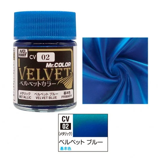 GSI Creos CV02 Mr. Color Solvent-based Acrylic Resin Paint - Velvet Blue (18ml)