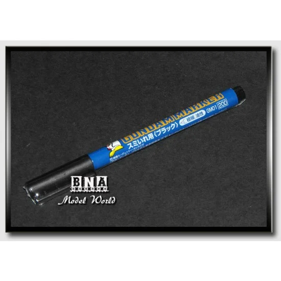 GSI Creos GM01 Gundam Paint Marker - Enamel Ultra Fine Black (0.04mm) #01