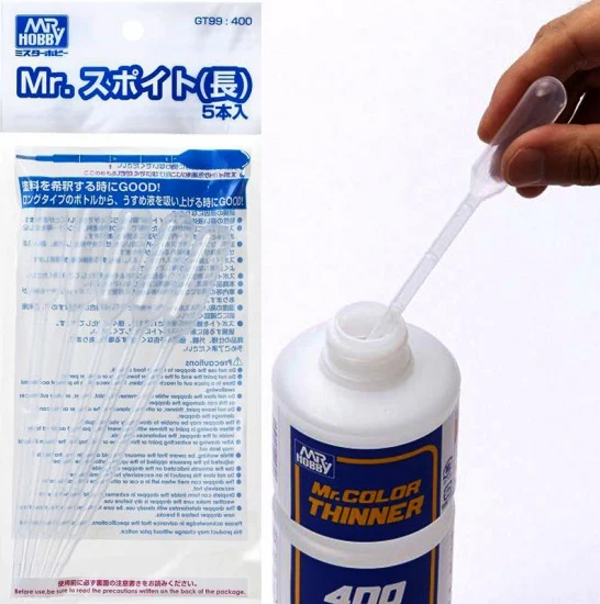 GSI Creos GT99 Mr Dropper #Long (5pcs) - Hobby & Model Paints