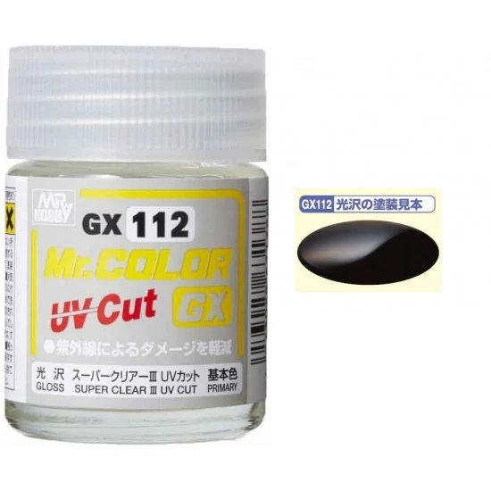 GSI Creos GX112 Mr Color Lacquer - Gloss Super Clear III UV Cut (18ml)