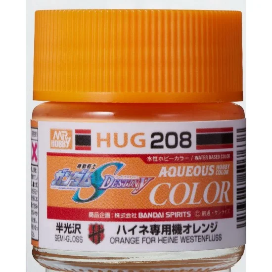 GSI Creos HUG208 Aqueous Gundam SEED DESTINY Colour - Orange for Heine Westenfluss (10ml)