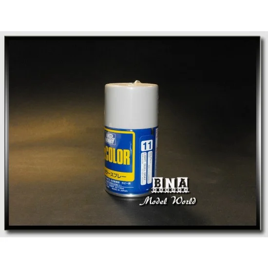 GSI Creos J011 Mr Color Spray Paint - Semi-Gloss Light Gull Grey (100ml)