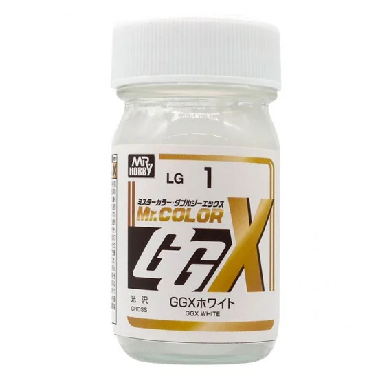 GSI Creos LG01 Mr. Color Solvent-based Acrylic Resin Paint - GGX White (60ml)