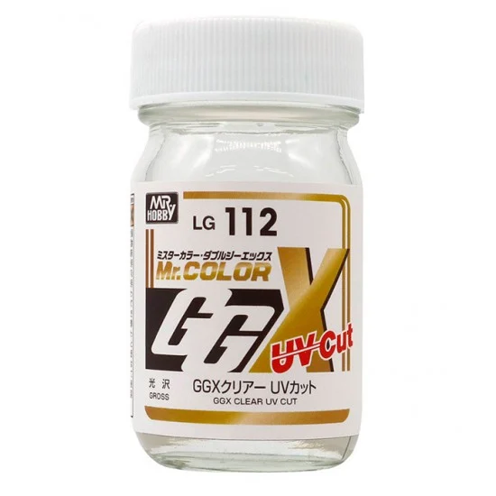 GSI Creos LG112 Mr. Color Solvent-based Acrylic Resin Paint - GGX Clear UV Cut (60ml)