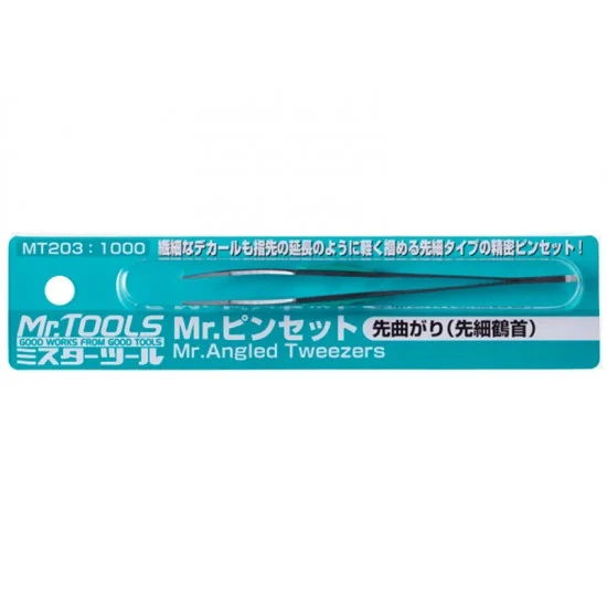 GSI Creos MT203 Mr Angled Point Precision Tweezers - Hobby Tools & Supplies