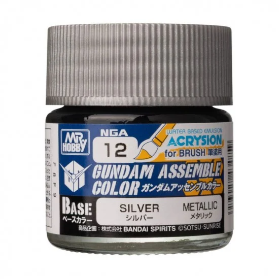 GSI Creos NGA12 Gundam Assemble Colour - Silver (10ml, Metallic)