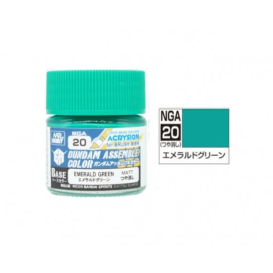 GSI Creos NGA20 Gundam Assemble Colour - Emrd Green (10ml, matt)