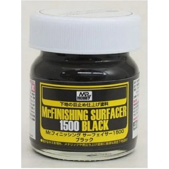 GSI Creos SF288 Mr Finishing Surfacer 1500 Black (40ml) - Hobby & Model Paints