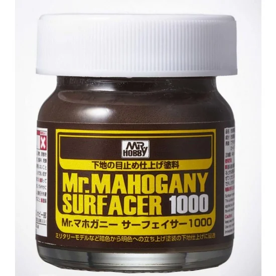 GSI Creos SF290 Mr Mahogany Surfacer #1000 (40ml) - Hobby & Model Paints