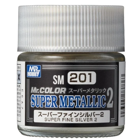 GSI Creos SM201 Mr Color Super Metallic - Super Fine Silver 2 (10ml)