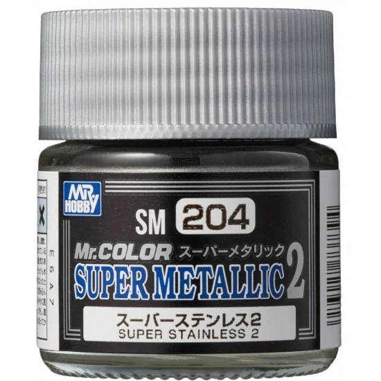GSI Creos SM204 Mr Color Super Metallic - Super Stainless Steel 2 (10ml)