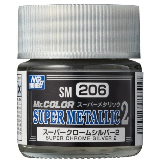 GSI Creos SM206 Mr Color Super Metallic - Super Chrome Silver 2 (10ml)