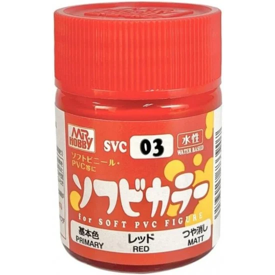 GSI Creos SVC03 Soft PVC Figure Colour - Primary Matt Red (18ml)