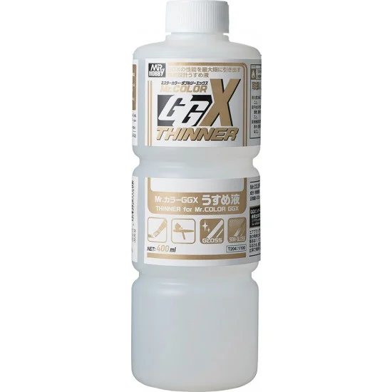 GSI Creos T204 Mr. Color GGX Thinner for Solvent-based Acrylic Resin Paints (400ml)