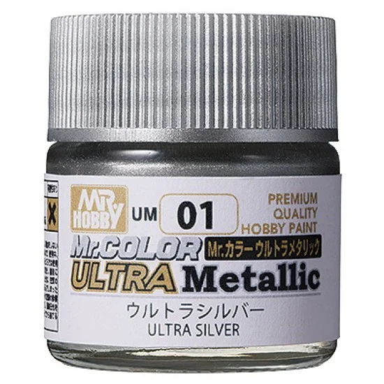 GSI Creos UM01 Mr Color Ultra Metallic Silver (10ml) - Hobby & Model Paints