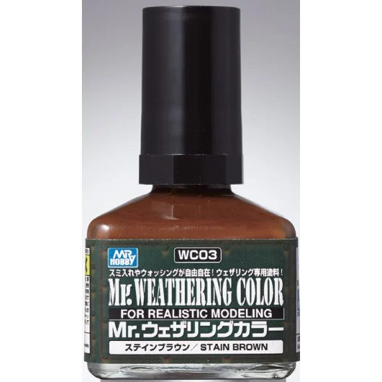 GSI Creos WC03 Mr Weathering Colour - Stain Brown (40ml)