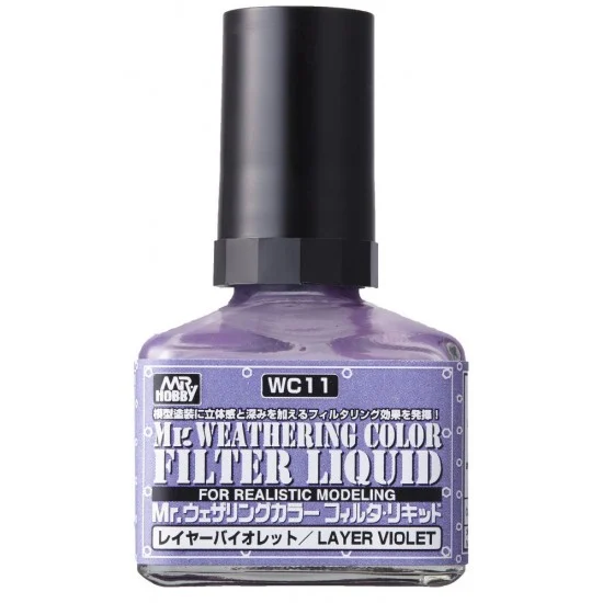 GSI Creos WC11 Mr Weathering Colour - Filter Liquid Layer Violet (40ml)