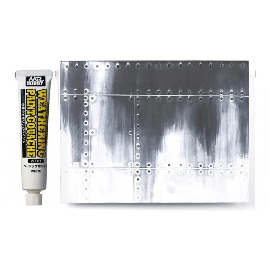 GSI Creos WT01 Water-Based Weathering Paint Gouache - Basic White (20ml)