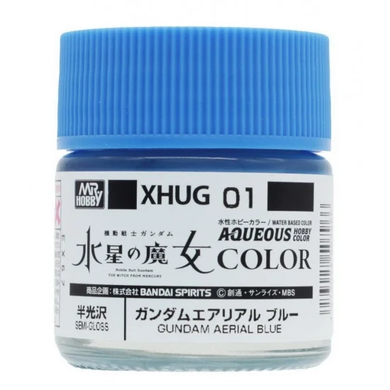 GSI Creos XHUG01 Aqueous Colour #Blue for Gundam The Witch from Mercury (10ml) - Hobby & Model Paints