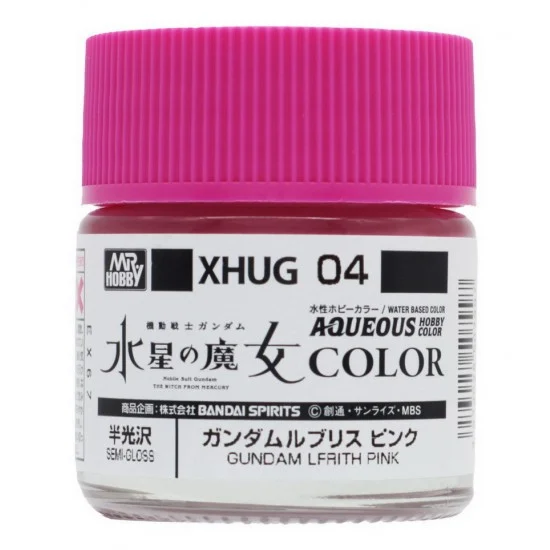 GSI Creos XHUG04 Aqueous Colour #Pink for Gundam The Witch from Mercury (10ml) - Hobby & Model Paints